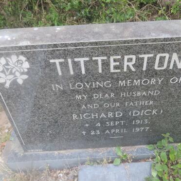 TITTERTON Richard 1913-1977 &amp; Ethel 1913-1985
