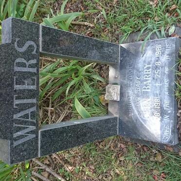 WATERS Glen Barry 1981-1981