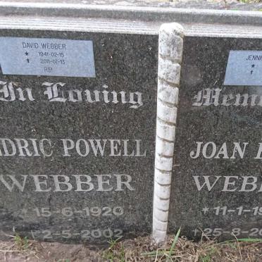 WEBBER Cedric Powell 1920-2002 &amp; Joan Eileen 1922-2013 :: WEBBER David 1941-2011 :: SCHUMER Jennifer 1946-2011