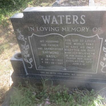 WATERS Raymond Basil 1922-1997