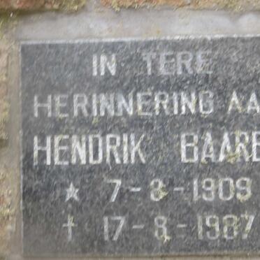 BAARBE Hendrik 1909-1987