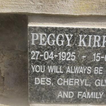KIRKMAN Peggy 1925-2003
