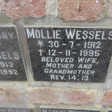WESSELS Mollie 1912-1995