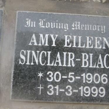 BLACK Amy Eileen, SINCLAIR 1906-1999