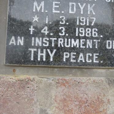 DYK M.E. 1917-1986