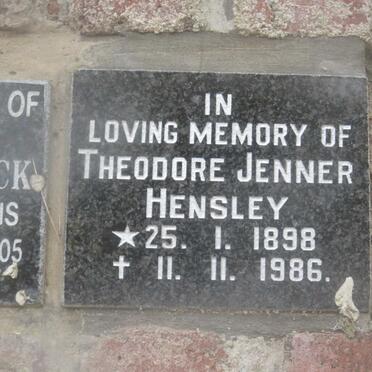 HENSLEY Theodore Jenner 1898-1986