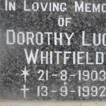 WHITFIELD Dorothy Lucy 1903-1992