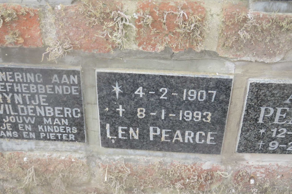 PEARCE Len 1907-1993 