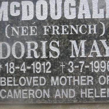 McDOUGALL Doris May nee FRENCH 1912-1996