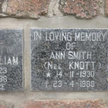 SMITH Ann nee KNOTT 1930-1988