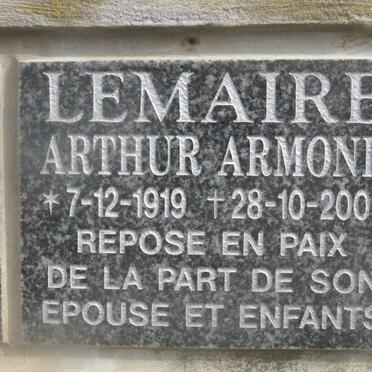 LEMARIE Arthur Armond 1919-2002