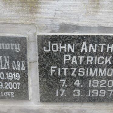 FITZSIMMONS John Anthony Patrick 1920-1997