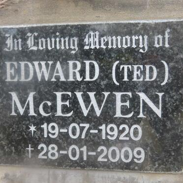 McEWAN Edward 1920-2009