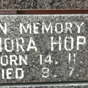 HOPKINS Thora 1915-1998