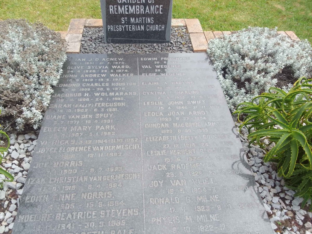 2. Garden of Remembrance - St Martins 