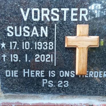 VORSTER Susan 1938-2021