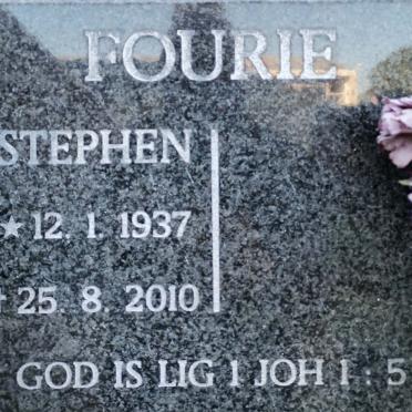 FOURIE Stephen 1937-2010