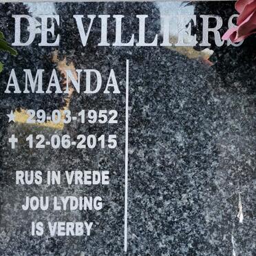 VILLIERS Amanda, de 1952-2015