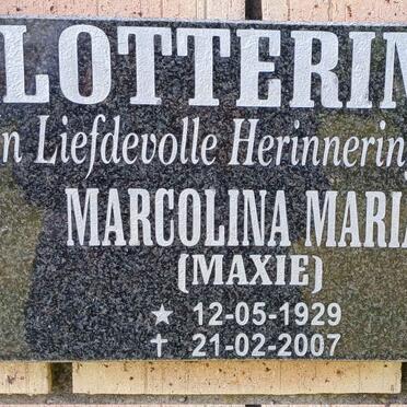 LOTTERING Marcolina Maria 1929-2007