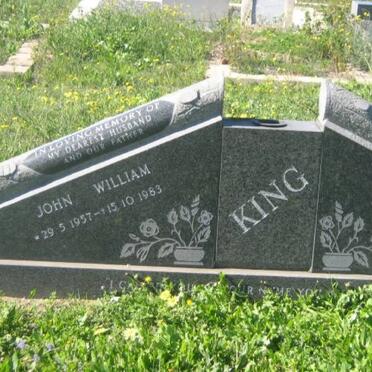 KING John William 1957-1983