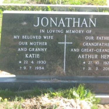 JONATHAN Arthur Henry 1926-2011 &amp; Katie 1930-1984