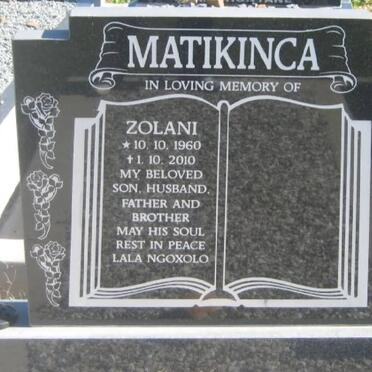 MATIKINCA Zolani 1960-2010