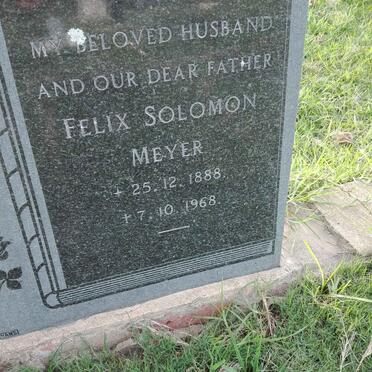 MEYER Felix Solomon 1888-1968