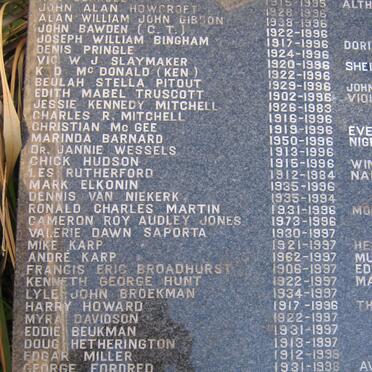 05. Memorial Plaque with list of names