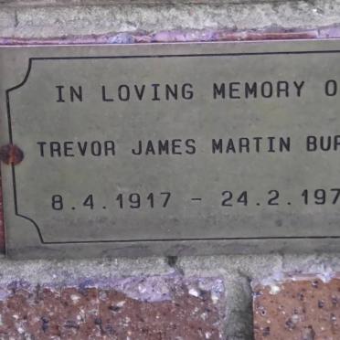 BURNS Trevor James Martin 1917-1973