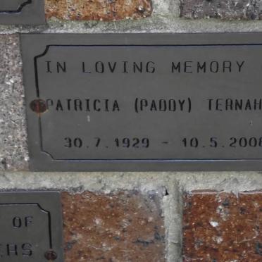TERNAHAN Patricia 1929-2008