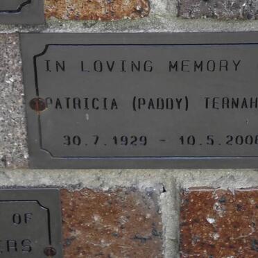 TERNAHAN Patricia 1929-2008