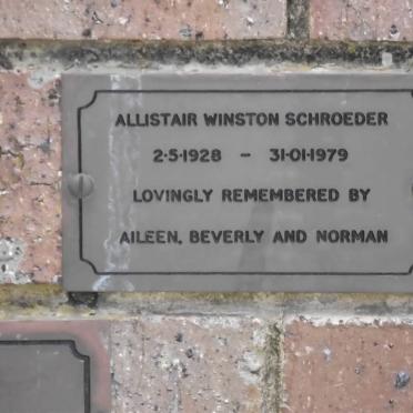 SCHROEDER Allistair Winston 1928-1979