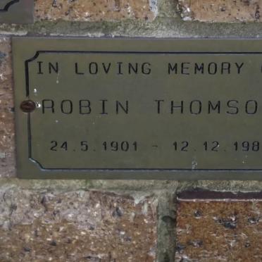 THOMSON Robin 1901-1981