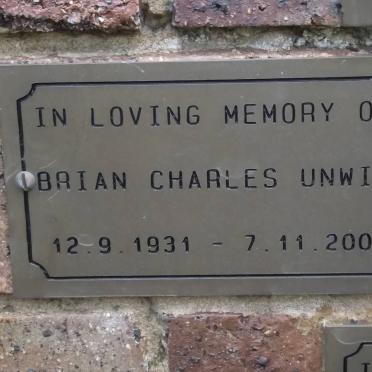 UNWIN Brian Charles 1931-2006