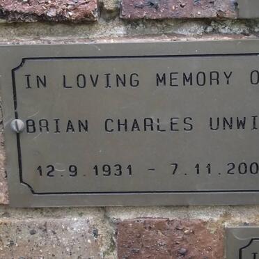 UNWIN Brian Charles 1931-2006