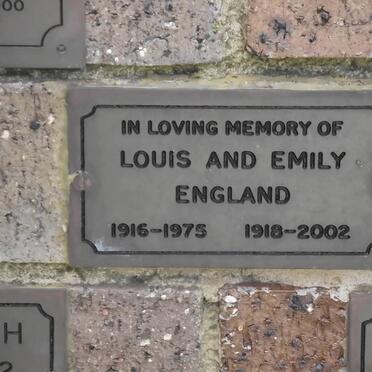 ENGLAND Louis 1916-1975 &amp; Emily 1918-2002