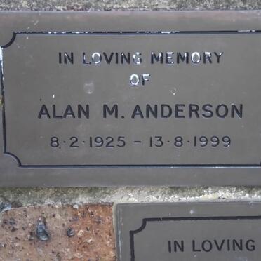 ANDERSON Alan M. 1925-1999