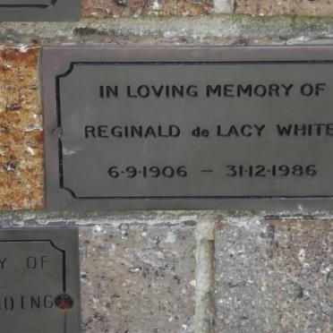 WHITE Reginald de Lacy 1906-1986