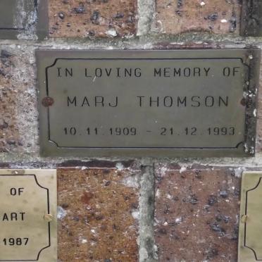 THOMSON Marj 1909-1993