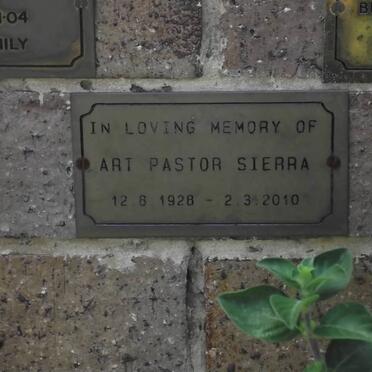 SIERRA Art Pastor 1928-2010