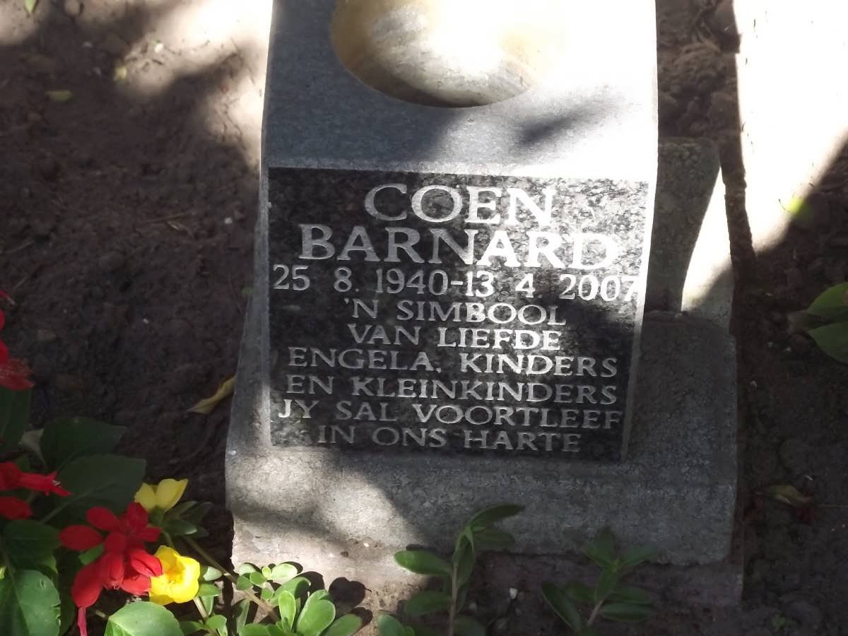 BARNARD Coen 1940-2007