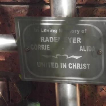 RADEMEYER Corrie &amp; Alida