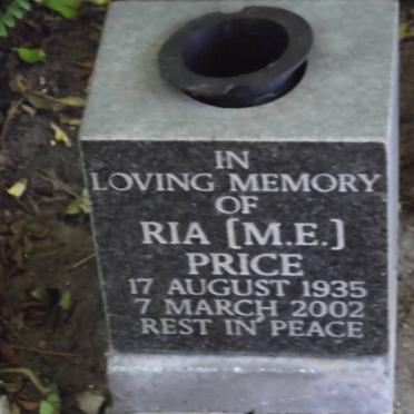 PRICE M.E. 1935-2002