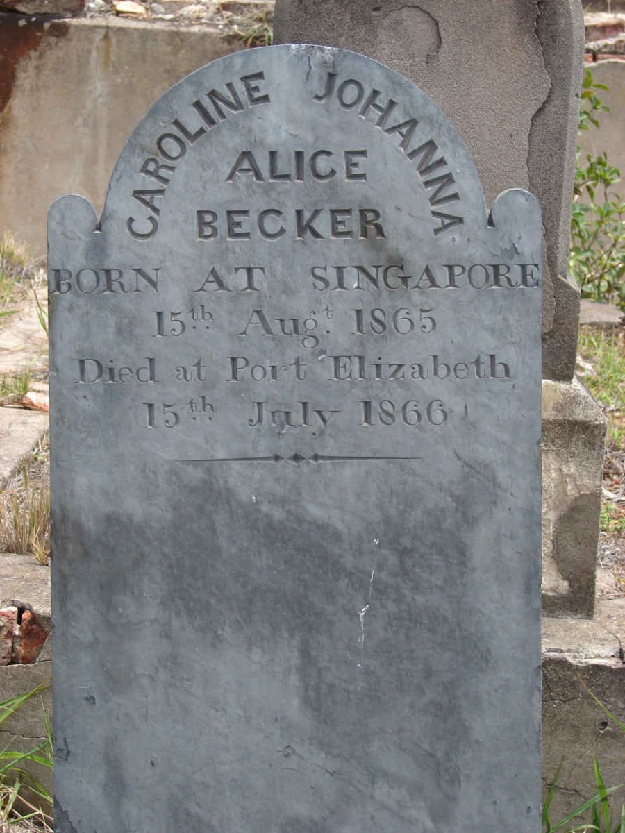 BECKER Caroline Johanna Alice 1865-1866