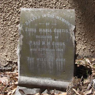CURTIS Emma Maria -1919