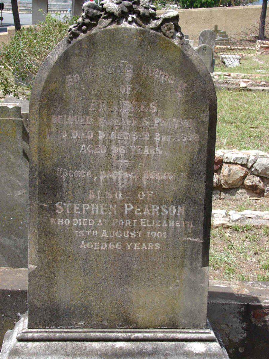 PEARSON Stephen -1901 &amp; Frances -1896