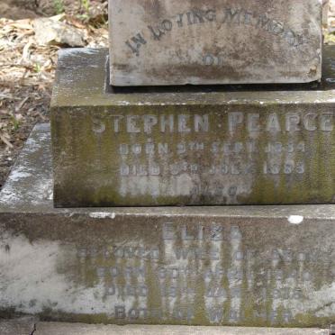 PEARCE Stephen 1834-1883 &amp; Elizabeth 1840-1918