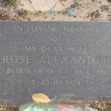 ALEXANDER Rose 1870-1918