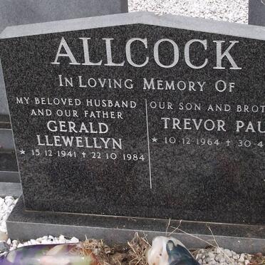 ALLCOCK Gerald Llewellyn 1941-1984 :: ALLCOCK Trevor Paul 1964-1981