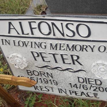 ALFONSO Peter 1919-2002